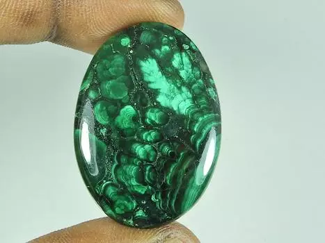 25X36X06MM натуральный малахит овальной формы кабошон россыпью драгоценный камень 45 карат. СК-4579