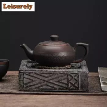 260 мл китайский фиолетовый керамический чайник Qingxi, ручной работы, прыгающий нож, японский чайник, посуда для питья, аксессуары, коллекция