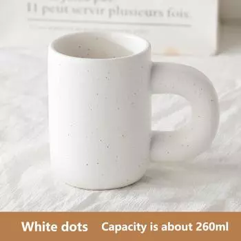 260 мл корейский стиль Fatty Mug Design Splash Ink Керамическая чашка Простая кружка для молока и кофе Пара чашек Подарочная фарфоровая чашка для воды Главная 260ml