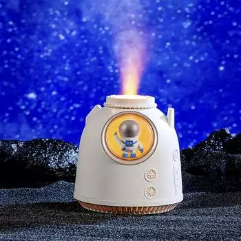 260 мл космическая капсула увлажнитель воздуха USB ультразвуковой прохладный туман ароматерапия водный диффузор со светодиодной подсветкой астронавт увлажнитель USB Cable белый