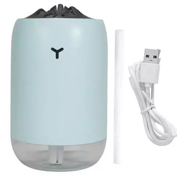 260 мл USB Настольный увлажнитель воздуха Портативный диффузор воздуха с ночником для дома Офисные принадлежностиСиний синий