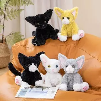 26 см плюшевая кукла серии Cat, независимая упаковка, немецкая кошка, пять цветов, плюшевая кукла для детей, подарок на день рождения, сюрприз about 26cm