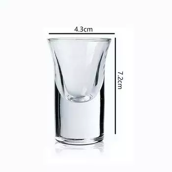 27 мл 6 шт. набор маленький бокал для ликера вечеринка бар SGlass водка кружка прозрачная посуда для напитков винтажная бытовая пуля чашка роскошные подарки 6pcs