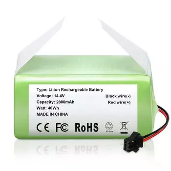 2800 мАч Замена для Ecovacs Deebot N79 N79S DN622 Eufy RoboVac 11S 15C 30 35C Совместимость с пылесосом Может убирать более 120 минут Eufy RoboVac
