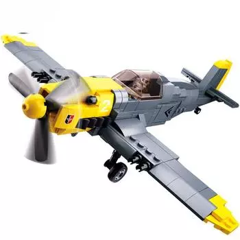 289 шт., WW2 Air Force BF-109, истребитель, строительные блоки, наборы военных моделей самолетов, кирпичи, фигурки, развивающие игрушки для детей