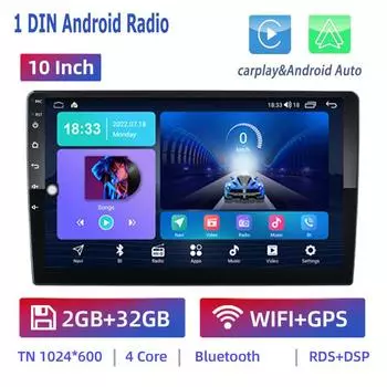 2 + 32 ГБ 2din Android 10-дюймовый стереоприемник автомобильный радиоприемник универсальный GPS мультимедийный плеер для VW Nissan Kia Toyota Ford Honda 7inch,1+16GB