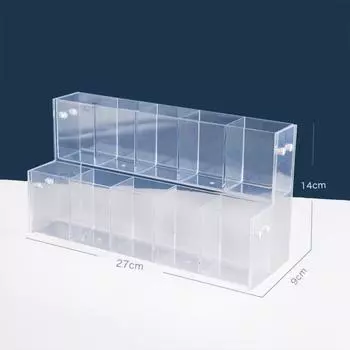 2/3/4/5/6 Layer Mark Pen Holder Acrylic Makeup Brush Holder Desktop Ornaments 2 Layer