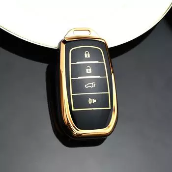 2/3/4 кнопки ТПУ корпус брелок держатель для Toyota CHR Rav4 Auris Avensis Prius Aygo Camry Corolla Land Cruiser 200 Prado Crown чехол для автомобильного ключа 2 button key cover белый