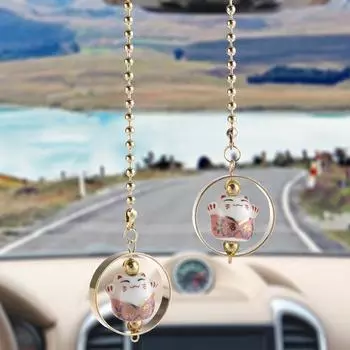 2/3/4PAIRS Car Pendant Ceramic Craft Precision Plating Process Alloy 1 Pair Automotive Interior Products
