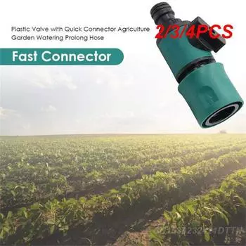 2/3/4PCS Quick Connector With Valve Atomization New Straight-through Abs Fast Couplings Accessories Prolong Hose Fittings Switch