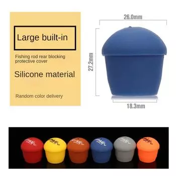 2/4/6PCS Fishing Gear Accessories High Quality Finished Comfortable Grip Silicone 3 Specifications Fishing Equipment Plug 50ml