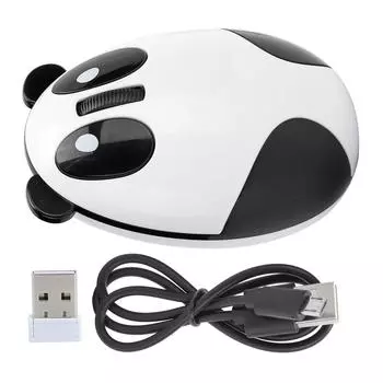 2,4 ГГц беспроводная оптическая компьютерная мышь Panda для WinOS XLinuxAndriodIOS белый