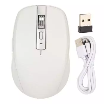 2.4G беспроводная мышь двухрежимная 2400 DPI Bluetooth мышь с 14 световыми эффектами RGB для ноутбука для чёрный