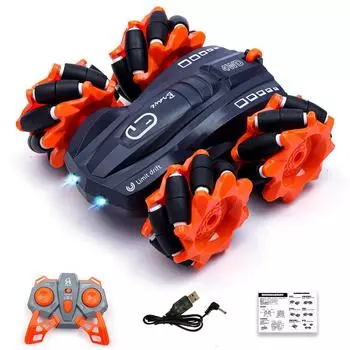 2.4G Double-Sided Stunt Car Tipping Bucket Drift Car 360 Rotating Remote Control Car, Children S Toy Car