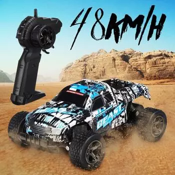 2.4ghz радиоуправляемый автомобиль высокоскоростной RC электрический монстр-трак внедорожный автомобиль красный
