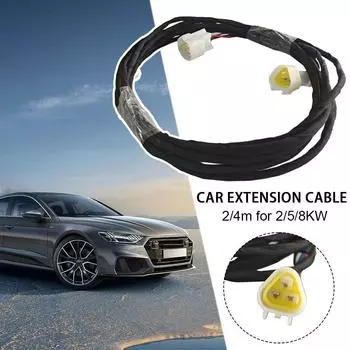 2/4M 12V дизельный обогреватель ЖК-экран удлинительный кабель 5kw 2kw 8kw дизельный обогреватель кабель адаптер автомобильный дизельный обогреватель аксессуары