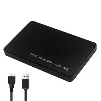 2,5-дюймовый HDD/SSD чехол USB3.0 портативный твердотельный накопитель чехол для мобильного жесткого диска внешний жесткий диск коробка для MacBook PC белый