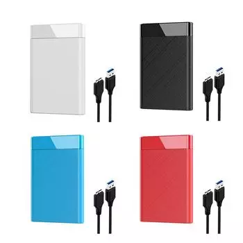 2,5-дюймовый корпус для жесткого диска SATA - USB3.0, корпус для жесткого диска 5 Гбит/с 8 ТБ, корпус для жесткого диска SSD USB 3.0 - SATA, коробка для жесткого диска для ноутбука, настольного ПК чёрный