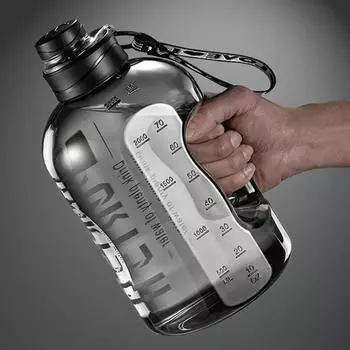2.7/1.7L Большая емкость спортивная бутылка для воды для спортзала путешествия похода кемпинга пластиковая кружка для воды для студентов портативная большая бочка для тонн 1.7L