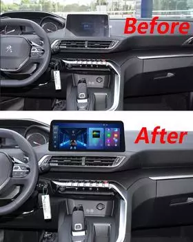 2 Din 12,3 дюймов 4G LTE автомобильный Android радио для Peugeot 3008 4008 5008 2017-2020 GPS беспроводной CarPlay авто мультимедиа стерео