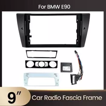 2 Din 9 дюймов автомобильный радиоприемник рамка для BMW 3 серии E90 E91 E92 E93 2006-2011 приборная панель монтажный комплект стерео Canbus 1 pcs