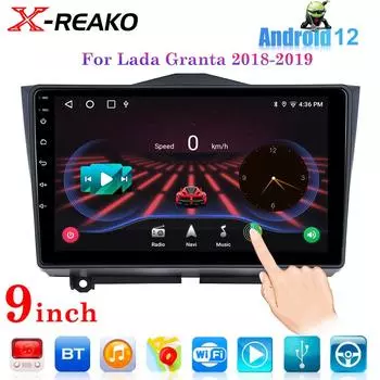 2 Din Android 12 Carplay автомобильное радио для LADA BA3 Granta Cross 2018 2019 GPS навигация мультимедиа видеоплеер стерео DVD 4 core 1GB+32GB carplay