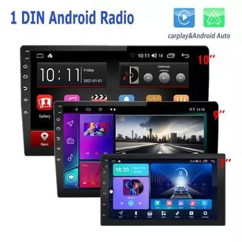 2 Din Android 7 9 10 дюймов автомобильный мультимедийный видеоплеер универсальный стерео радио GPS для Volkswagen Nissan Hyundai Kia Toyota 7inch,1+16GB