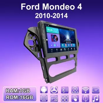 2 DIN Android автомобильное радио для Ford Mondeo 4 2010-2014 мультимедийный проигрыватель головное устройство стерео GPS навигация WIFI 1+16 ГБ 1+16GB