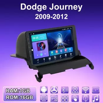 2 DIN Android автомобильное радио для Dodge Journey 2009-2012 мультимедийный проигрыватель головное устройство стерео GPS навигация WIFI 1+16 ГБ 1+16GB