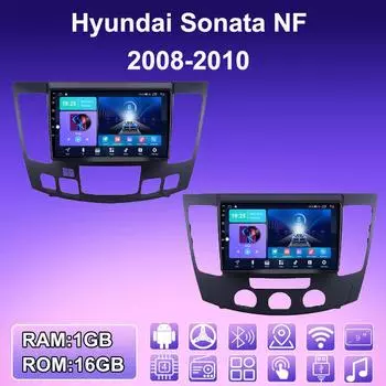 2 DIN Android автомобильное радио для Hyundai Sonata NF 2008-2010 мультимедийный проигрыватель головное устройство стерео GPS навигация WIFI 1+16 ГБ 1+16GB,A