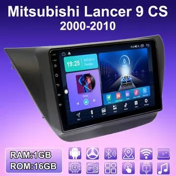 2 DIN Android автомобильное радио для Mitsubishi Lancer 9 CS 2000-2010 мультимедийный проигрыватель головное устройство стерео GPS навигация WIFI 1+16 ГБ 1+16GB,A