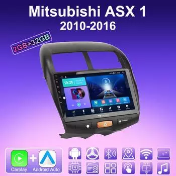 2 DIN Android Carplay автомобильное радио для Mitsubishi ASX 1 2010-2016 мультимедийный проигрыватель головное устройство стерео GPS навигация BT WIFI 2+32 ГБ 1+16GB
