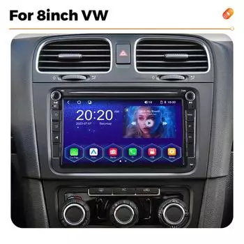 2 Din беспроводной Carplay Android Auto автомобильный мультимедийный проигрыватель для Volkswagen Golf 5 6 Polo Passat B6 B7 CC Skoda Jetta GPS автомобильное радио