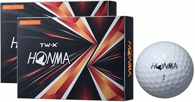 2 дюжины мячей для гольфа Honma Golf 2021, модель TW (TW-X_White_2 Дюжина)