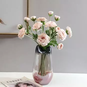 2 головки камелии, украшение для дома, гостиной, искусственная цветочная композиция, имитация цветочного букета, чайная роза 46cm белый