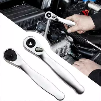 2 In 1 1/4inch Dual Head Screwdriver 72 Teeth Quick Spanner Tool Socket Screwdriver Bit Driver Ratchet Wrench Hand Repair Tools CHINA