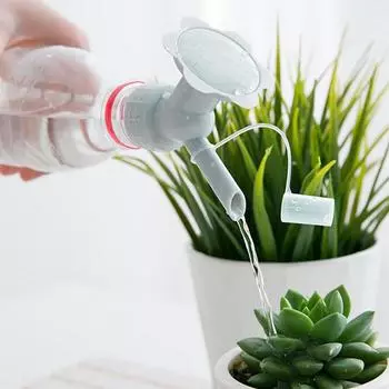 2 In 1 Plastic Sprinkler Nozzle For Flower Waterers Bottle Watering Cans Sprinkler Portable Garden Potted Water Sprinkler Head