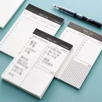 2 книги Tear Off Today Plan Sticky Note План управления временем Sticky Note Book 2 pcs белый