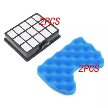 2 комплекта фильтров и губчатых фильтров для Samsung DJ97-00492A SC6520 SC6530/40/50/60/70/80/90, комплект запасных частей для пылесоса