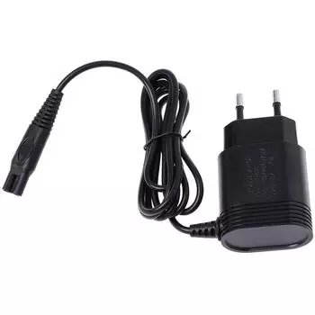 2-контактный адаптер питания EU Plug для зарядного устройства бритвы HQ8505 / 6070/6075/6090 One Size чёрный