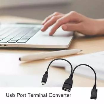 2 Pack Usb Port Terminal Adapter Otg Cable For Fire Tv Gen 3 Or 2nd Stick Fire O4Y2 black-One-size