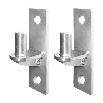 2 Pack Wall Mount Gate Hinges Portable Wall Plate Hinges for Outdoor Chain Link Fence Gate with 5/8Inch Hinges Pin