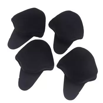 2 Pairs Practical Motorcycle Helmet Earmuffs Detachable Ear Warmers Ear Protective Cover Ear Protection Helmet Side Covers чёрный