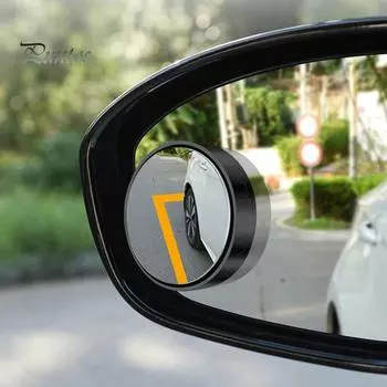 2 пары автомобильных выпуклых зеркал для слепых зон с присоской, вращающихся на 360 градусов, водонепроницаемых, противотуманных, выпуклых зеркал для слепых зон серебряный