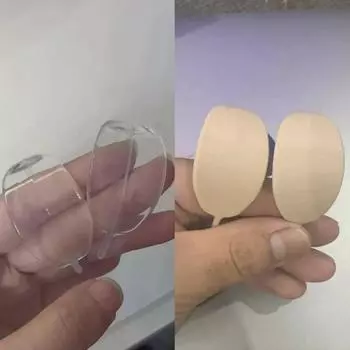2 пары Elf Ear Hook V-Face Носимая подставка для ушей Многоразовая сильная поддержка Фиксированные невидимые серьги Выступающая выдающаяся коррекция прозрачный