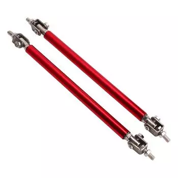 2 Pcs Bumper Lip Diffuser Rod 15cm Stretchable Stainless Steel Splitter Support Tie Pull Bar Blue красный