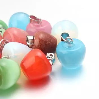 2 pcs Chroma Luminous Necklace Fruit Shape Pendant DIY Accessory Pendant DIY синий