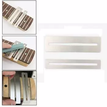 2 Pcs Guitar Fretboard Guard Fingerboard Protector Tool For Guitar Bass Luthier Tools Stainless Steel Bass Fingerboard Guard