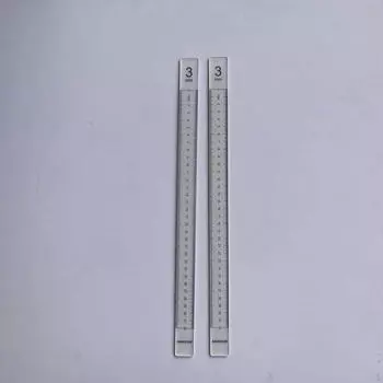 2 Pieces Rolling Pin Guides Leveler Sticks Multipurpose Leveling Bar Baking Rulers for Pizza Pottery 3mm