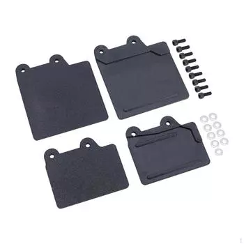 2 Pieces Simulation s Mudguard Splashing Guards 1:8 Scale DIY Modified Lining Decoration Soft Rubber